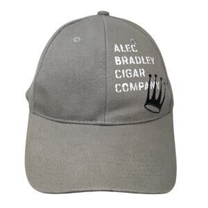 Alec Bradley Cigar Company Strapback Baseball Cap Gray One Size Adjustable